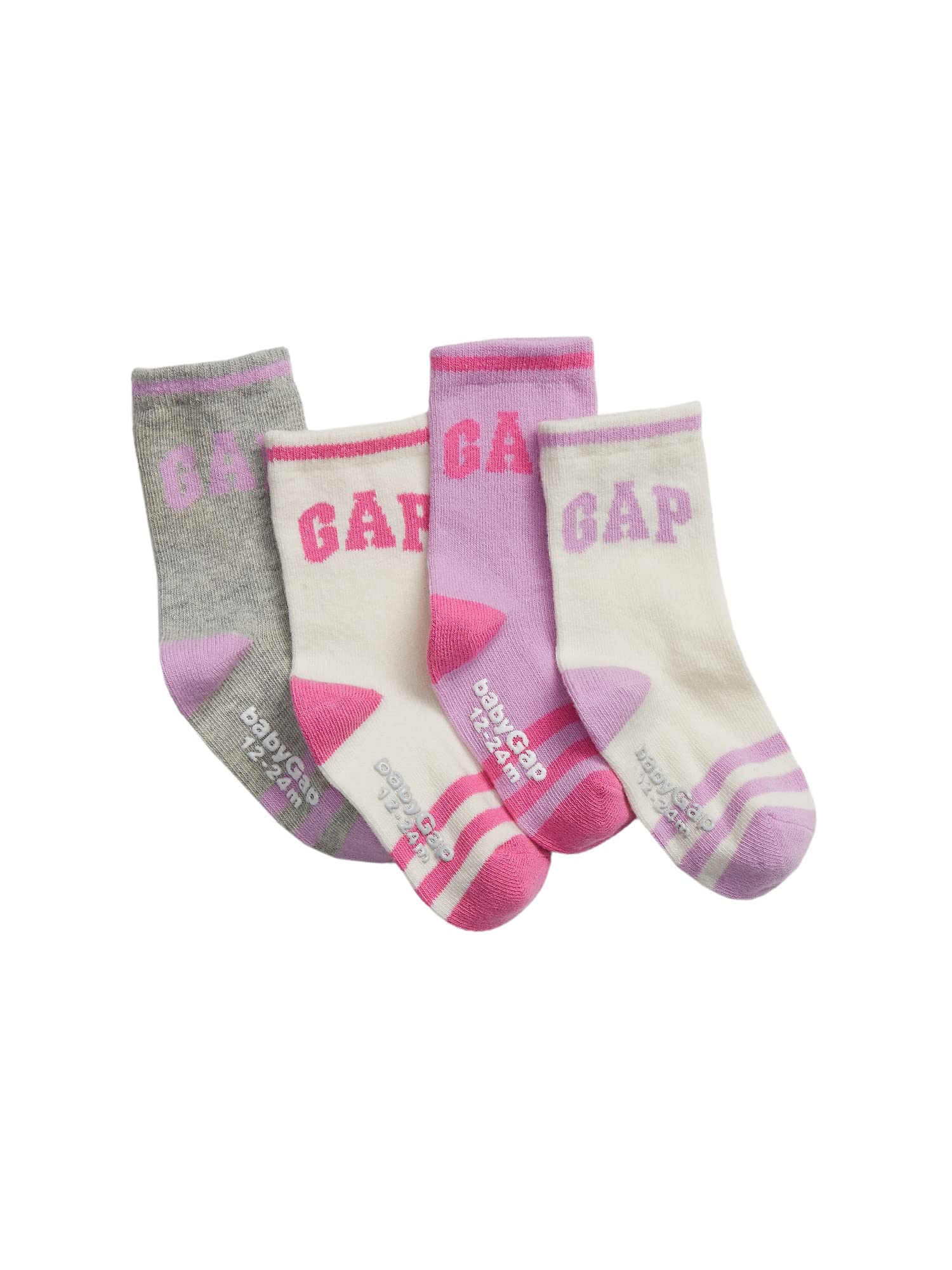 GAPBaby Girls' 4-Pack Crew Socks