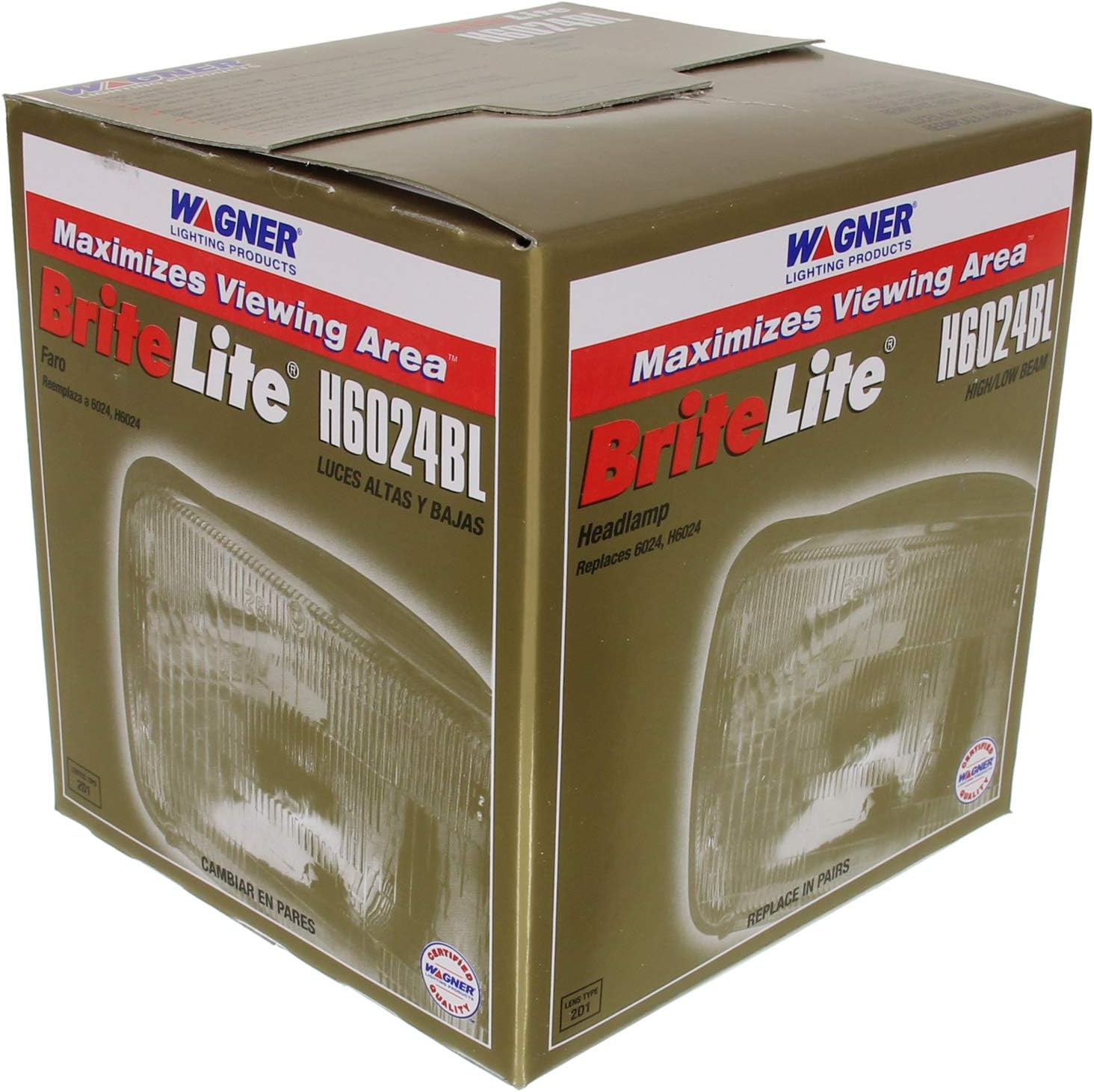 Wagner Lighting BriteLite H6024BL Headlight (Box of 1) (Pack of 2)