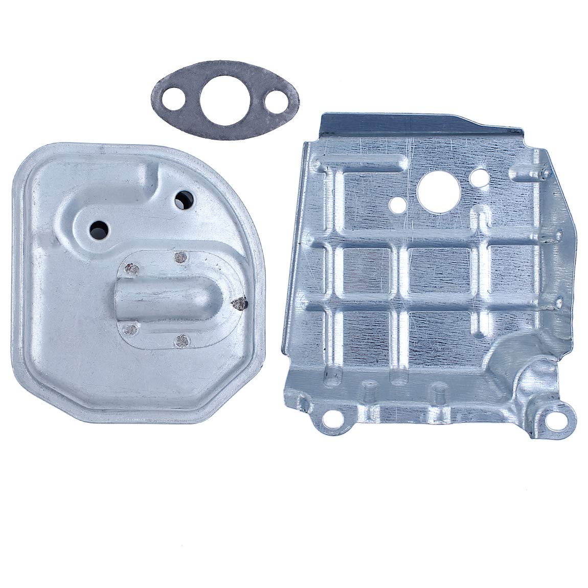 Haishine Exhaust Muffler Silencer w/Gasket Guide Cover Kit Fit for Honda GX35 NT HHT35S UMC435A Engine Motor Lawn Mower Brushcutter Trimmer