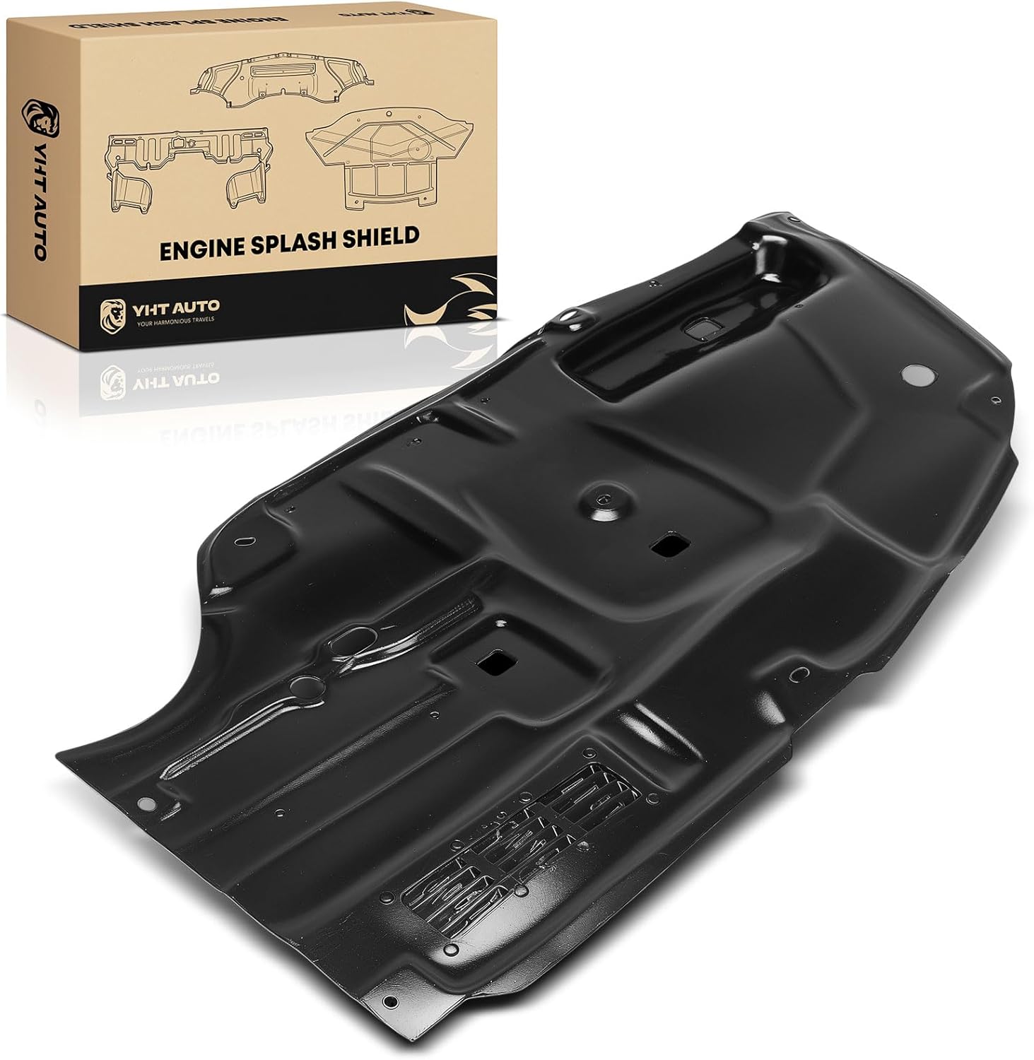 YHTAUTO Left Driver Lower Side Engine Splash Shield Compatible with Toyota Avalon 2011-2012 Sedan, Plastic Splash Guard Engine Case Guards