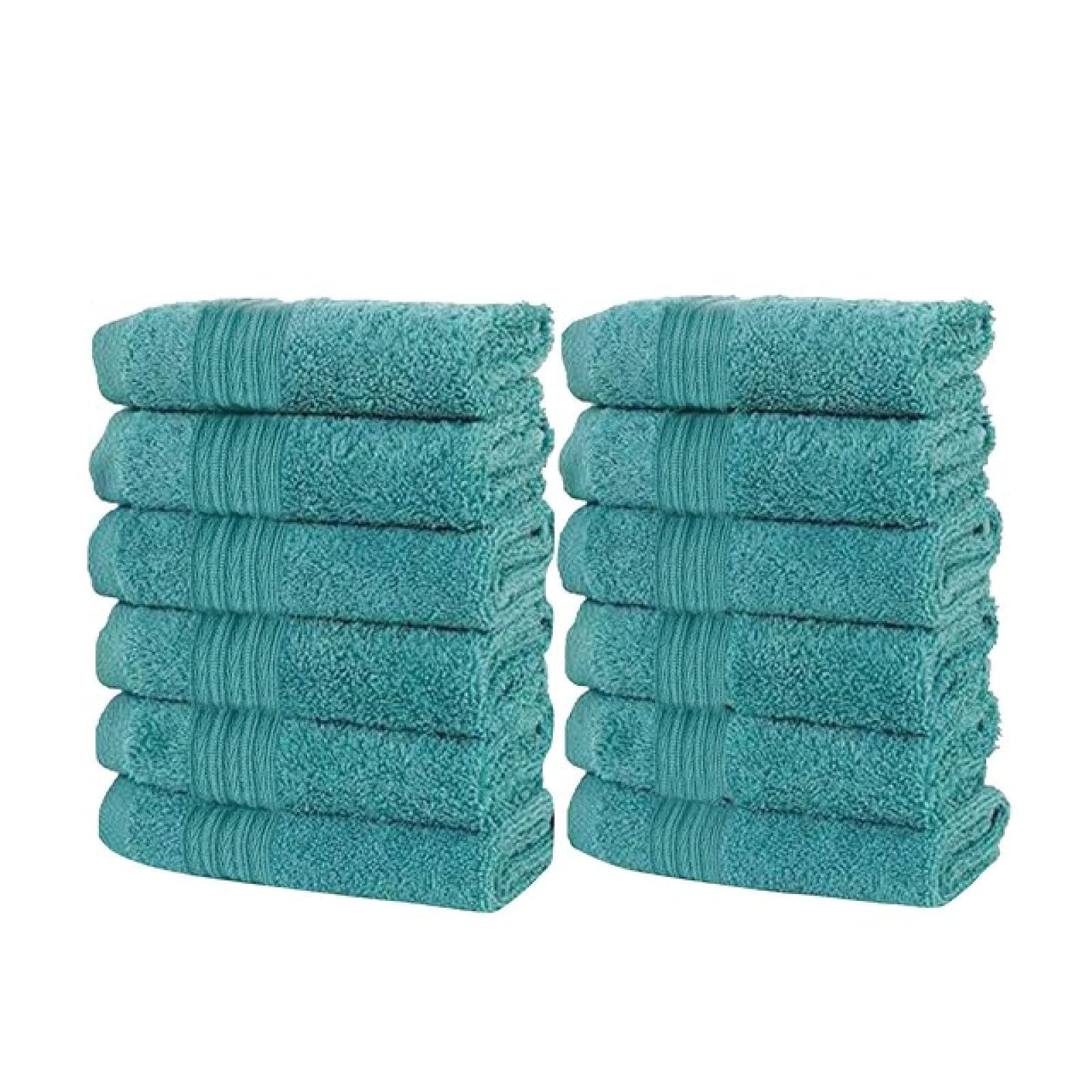 Serviette absorbante et douce en pur coton : lot de 10 draps épais de 30x60 cm