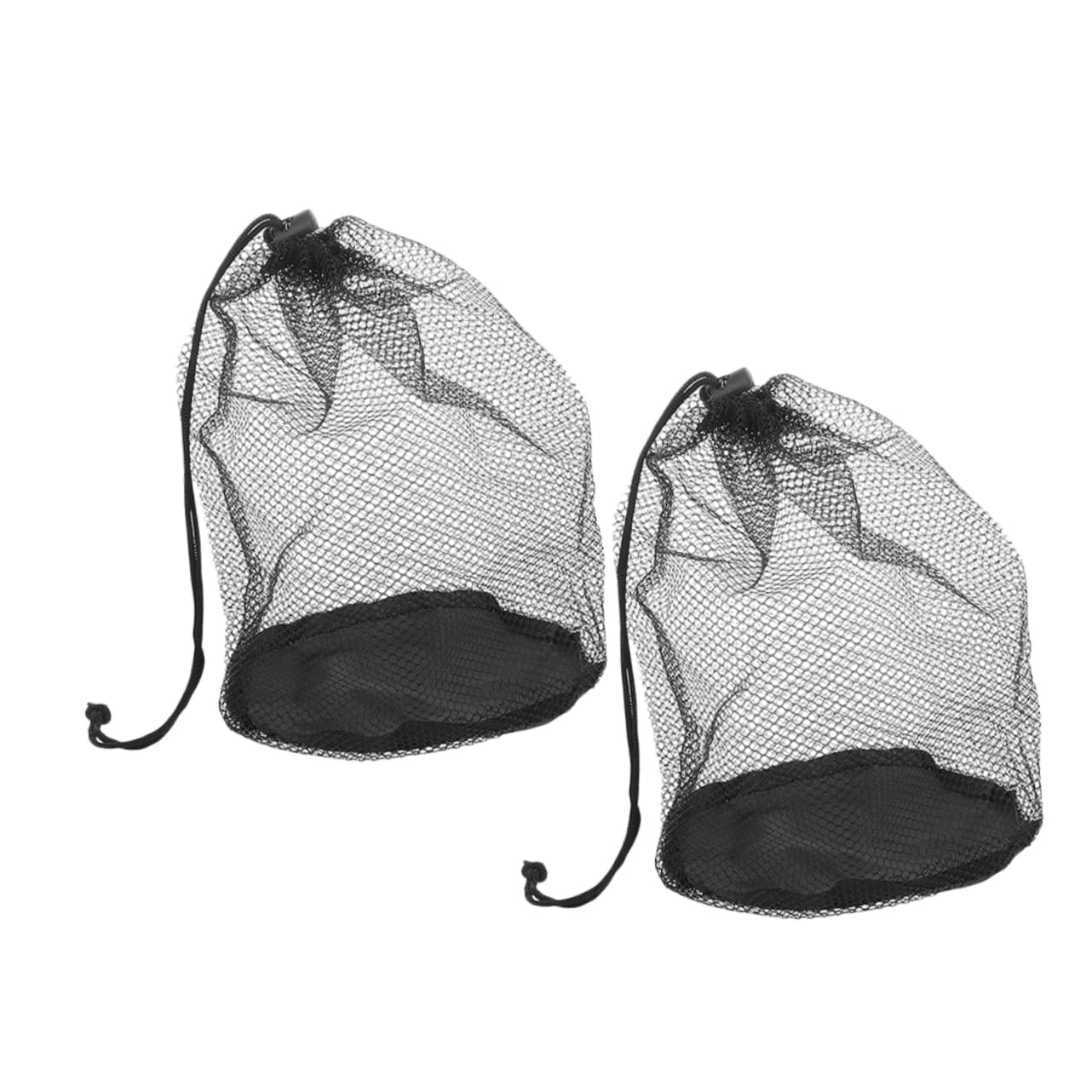 Mikikit 2pcs Soccer Ball Bags Drawstring Mesh Bags Sport Cone Net Sack for Volleyball Basketball Swimming Gear Gym Soccer Equipment