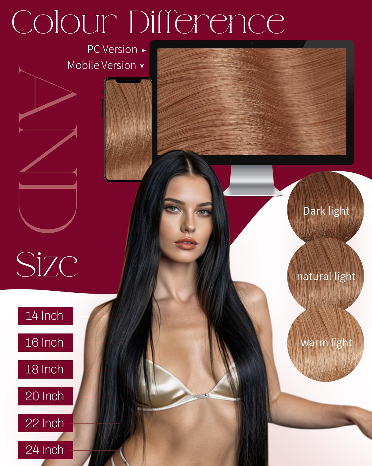 Moresoo Weft Hair Extensions Real Human Hair Medium Brown Highlighted Platinum Blonde Sew in Human Hair Extensions Brown to Blonde Full Head Remy Straight 18 Inch 100g/Pack #P6/60 — view 133