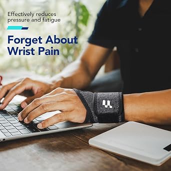 Fitomo Wrist Support Strap with Soft Thumb Opening for Mild Carpal Tunnel