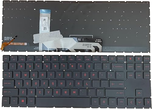 Teclado retroiluminado rojo para portátil HP OMEN 15 2020 15-EN 15-EK 16-B 16-C 15-EN0010CA 15-EK0019NR 15-EN 15-EN0013DX 15-EN0023DX TPN-Q238