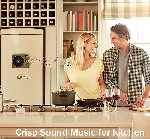 Miniatura 3 de Mini altavoz de música retro vintage inalámbrico portátil al aire libre altavoces estéreo fuerte altavoz de sonido integrado soporte de micrófono