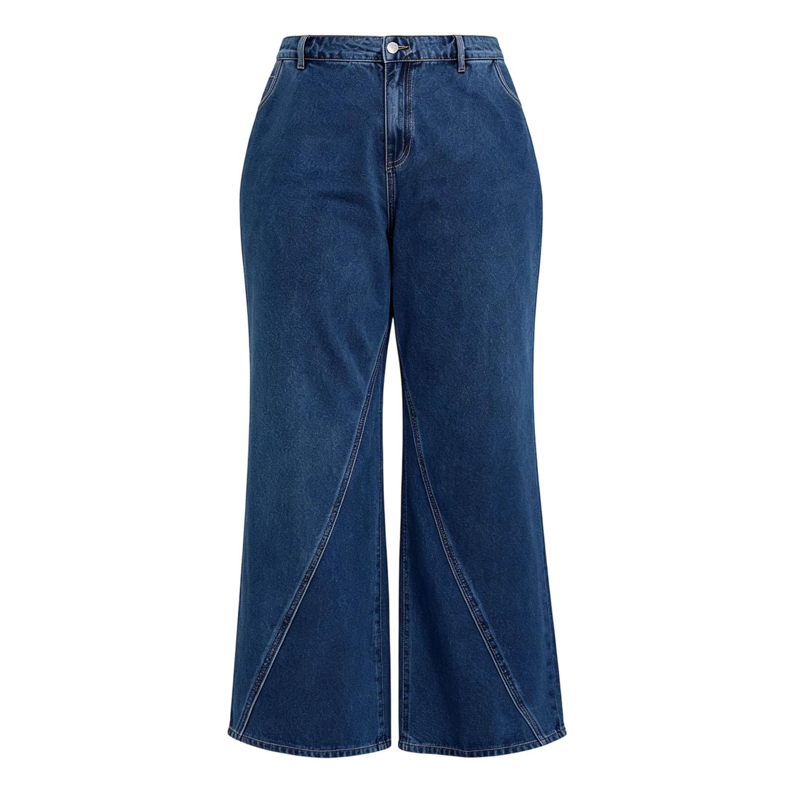 Vaqueros Mujer Rectos Tiro Alto Pantalón Vaquero Mujer Anchos Elasticos Vaqueros con Bolsillo Pierna Recta Holgados Regular Verano Primavera Cotidiano Jeans con Bolsillo Deportes