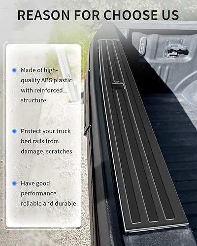 Vista 4 de KARPAL Moldura para portón trasero compatible con Ford F150 2015-2020, cubierta protectora flexible con botón de liberación, reemplaza FL3Z9940602B