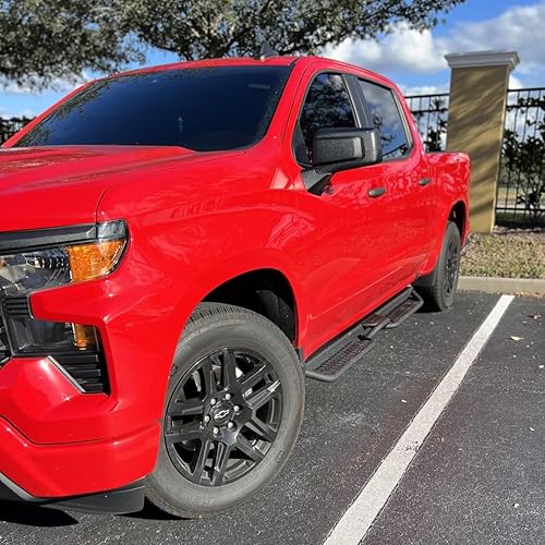 Miniatura 2 de Estribos compatibles con Chevy SilveradoGMC Sierra 1500 Crew Cab 2019-2025 y SilveradoSierra 2500HD 3500HD 2020-2025, escalones laterales