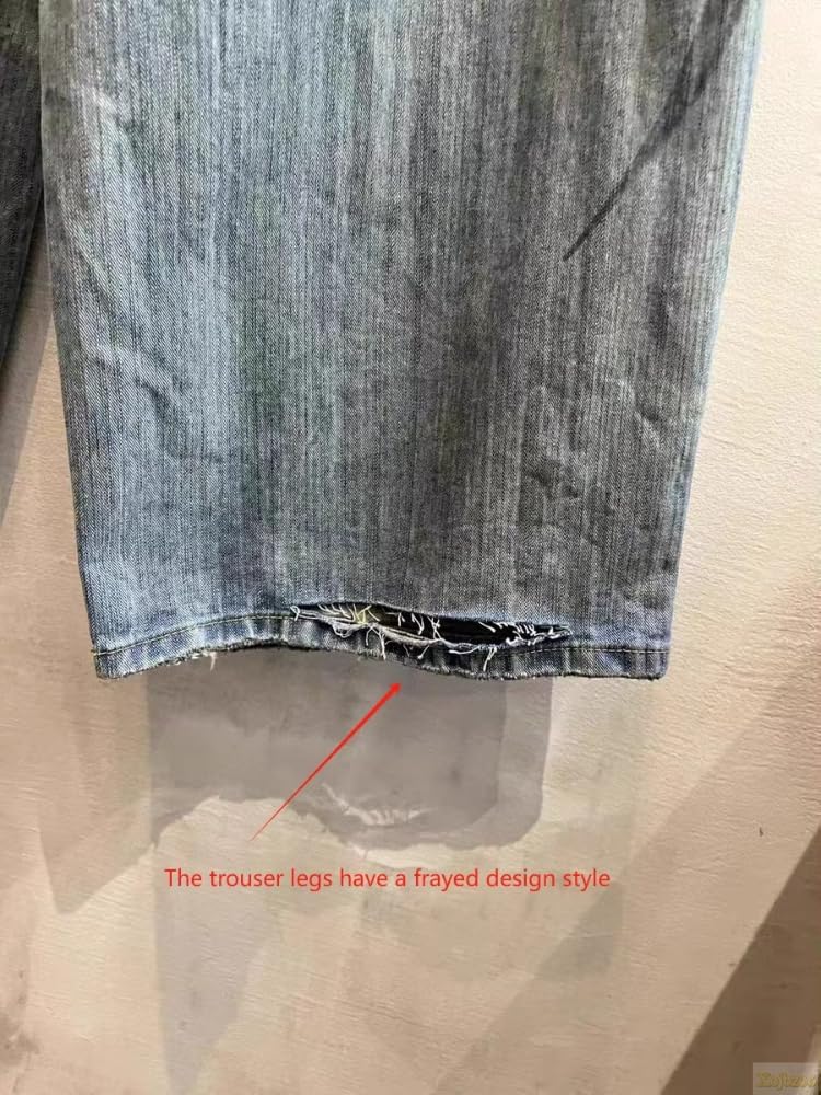 Unisex Y2K Streetwear Baggy Jeans Retro Totem Print Goth Pants High Waisted Wide Leg Harajuku Hip-Hop Style - Image 6