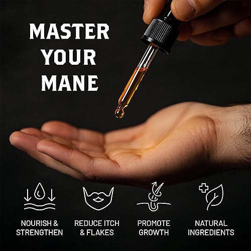 Miniatura 8 de Ranger Grooming Co - Aceite de barba de sándalo especiado y acondicionador sin enjuague por Leven Rose, 100% puro y orgánico natural para barbas