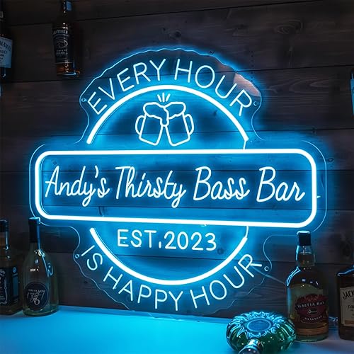 Miniatura 15 de Letrero de barra de neón personalizado para bar en casa, hecho a mano, regulable, personalizable, letrero de barra LED personalizable, barras de