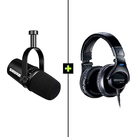 Shure MV7 Micrófono Dinámico USB & XLR y Auriculares con ...