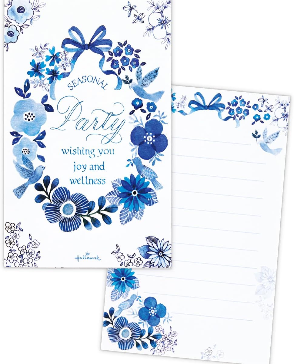 Hallmark Postcard Notes Blue Party 835378