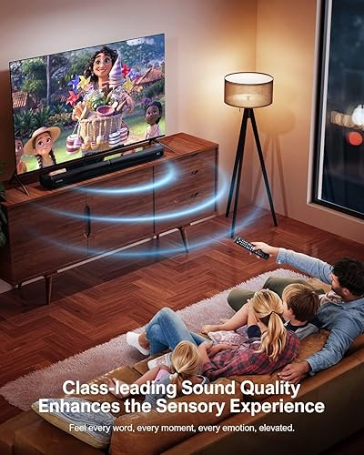Miniatura 3 de ULTIMEA Barra de sonido de 2.2 canales para Smart TV, potencia máxima de 100 W, barra de sonido desmontable 2 en 1 para TV, aplicación, barra de