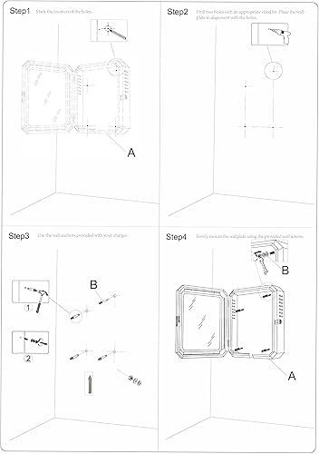 Miniatura 8 de Caja protectora de gran tamaño para la mayoría de estaciones de carga de vehículos eléctricos, montaje en pared, caja de almacenamiento para Tesla y