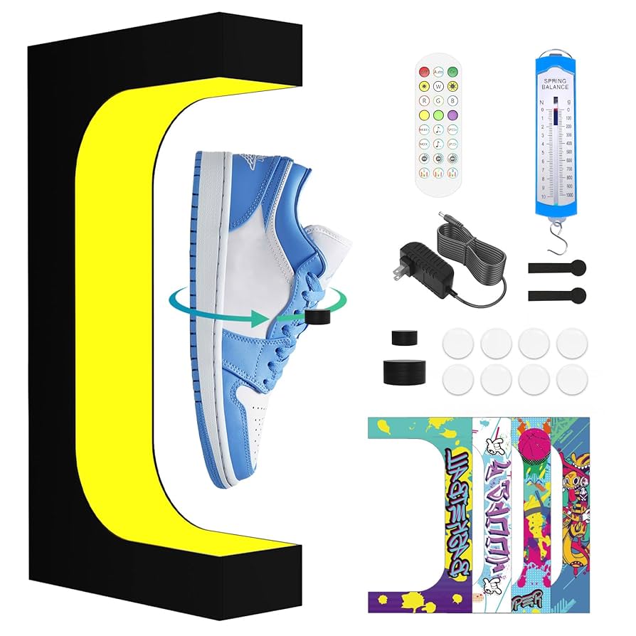 靴の置物 Amazon.com: Yegvea Levitating Shoe Display Floating Sneaker