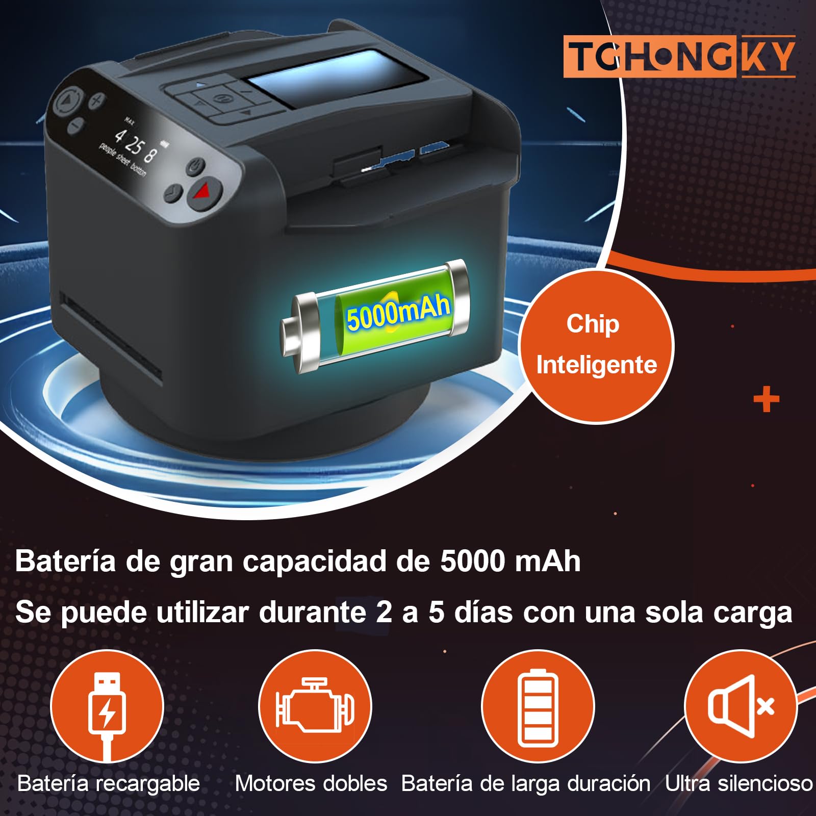 2 en 1 Distribuidor y barajador automático de Cartas Rotación de 360°Máquina automática Distribuidor de Cartas para Juegos de Cartas con 4 Botón Inalámbrico para Viajes y Fiestas