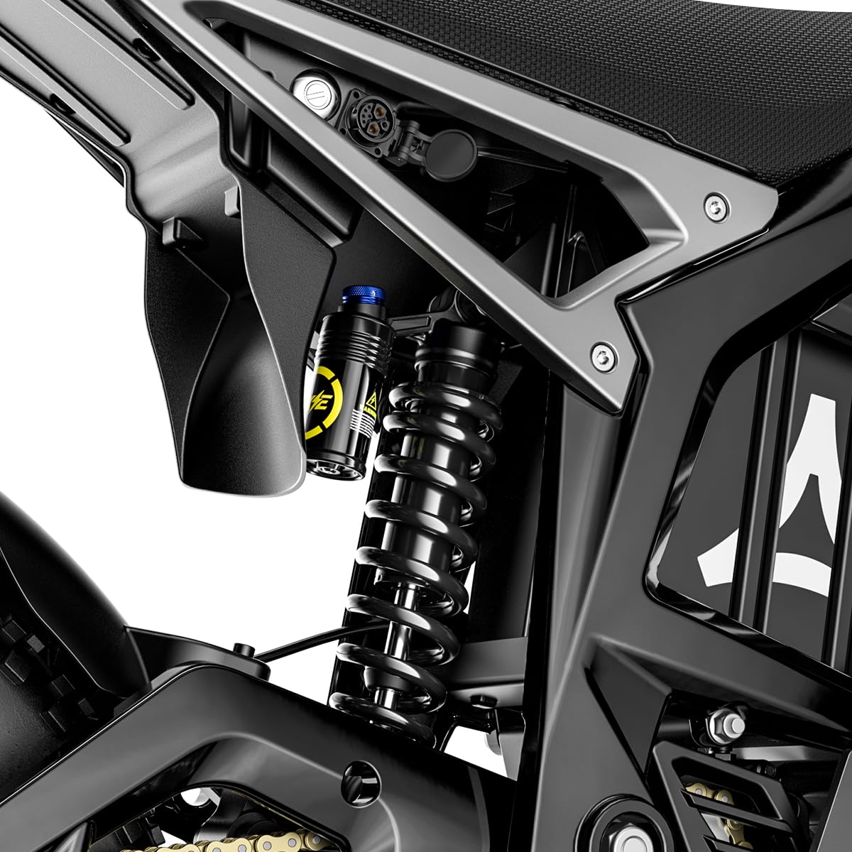 cysum Aptum Ap-8F Vélo Électrique Homme, 19'' Moto Électrique Adultes avec Batterie 72 V 40 Ah, Autonomie De 120 Km, Freins Hydrauliques, Moto Cross Électrique
