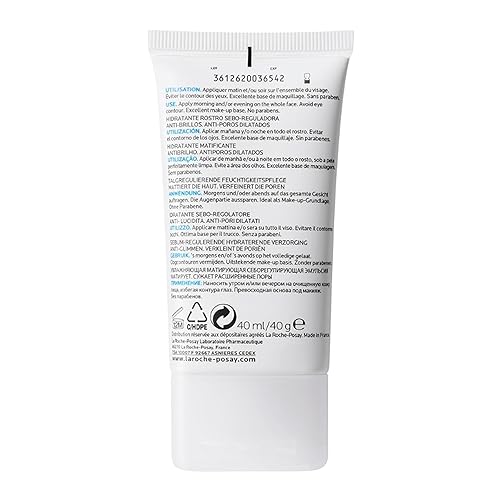 Miniatura 15 de La Roche-Posay Effaclar Mat, hidratante diario para pieles grasas, reduce visiblemente el aspecto de los poros, hidratante matificante sin aceite,
