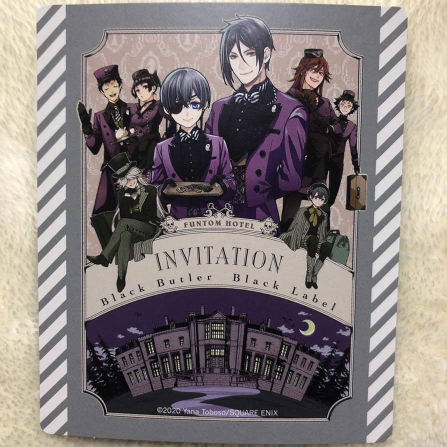 黒執事 ポップアップストア 購入特典　セバスチャンシエルアンダーテイカー アニメ『黒執事 -寄宿学校編- 』公開記念！POP UP STORE開催