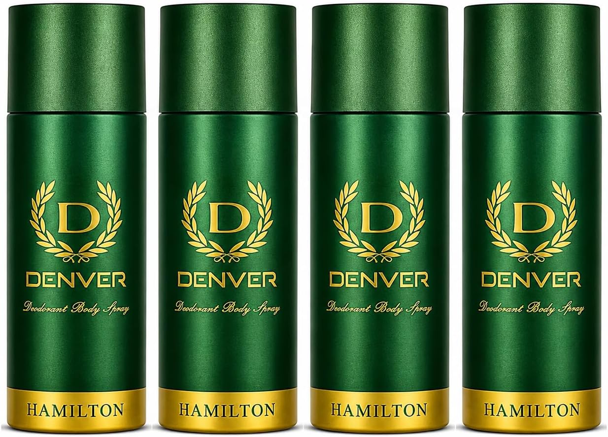 Hamilton Deodorant Body Spray for Men | Long-Lasting Deo Fragrance and Odor Protection | Lavender, Bergamot, Cedarwood and Musk, 5.0 Fl Oz (150 ml) Each (Pack of 4)