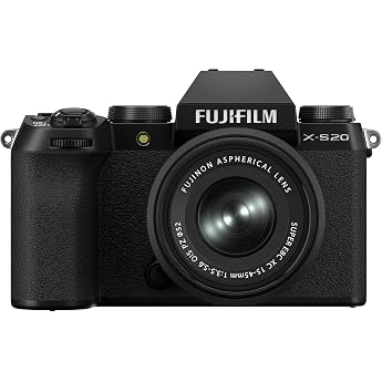 富士フイルム(FUJIFILM) ミラーレスデジタルカメラ X-S20 レンズキット(XC15-45) ボディ内手ブレ補正 Vlog モード搭載 従来機の2倍以上の撮影可能枚数(800枚) AUTO被写体検出 大型グリップ F X-S20LK-154