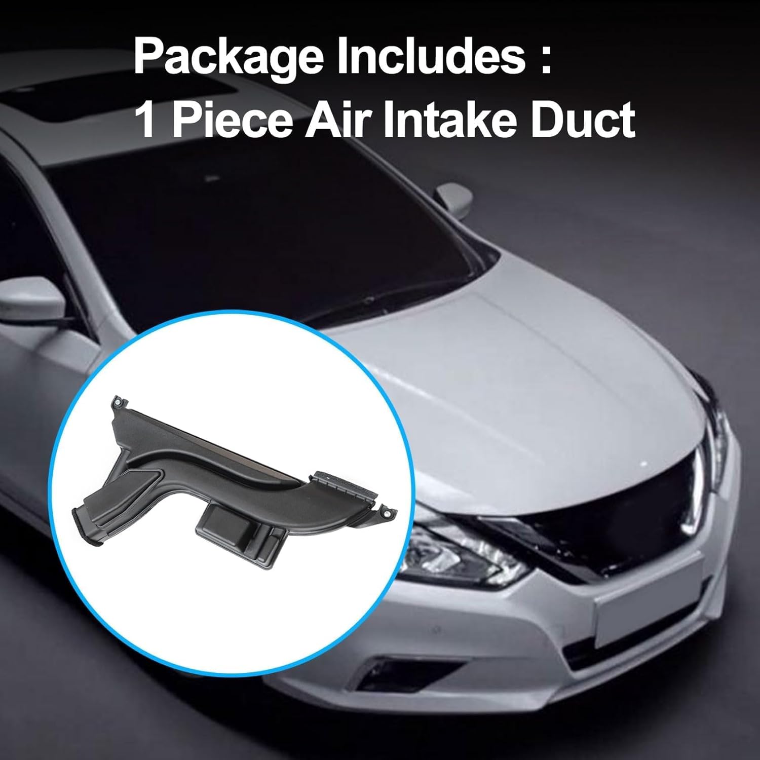 FZJDSD 1PC Air Intake Inlet Duct Tube Upper Front Resonator 16554-3TA0B 165543TA0B Compatible with Nissan Altima 2013 2014 2015 2016 2017 2018