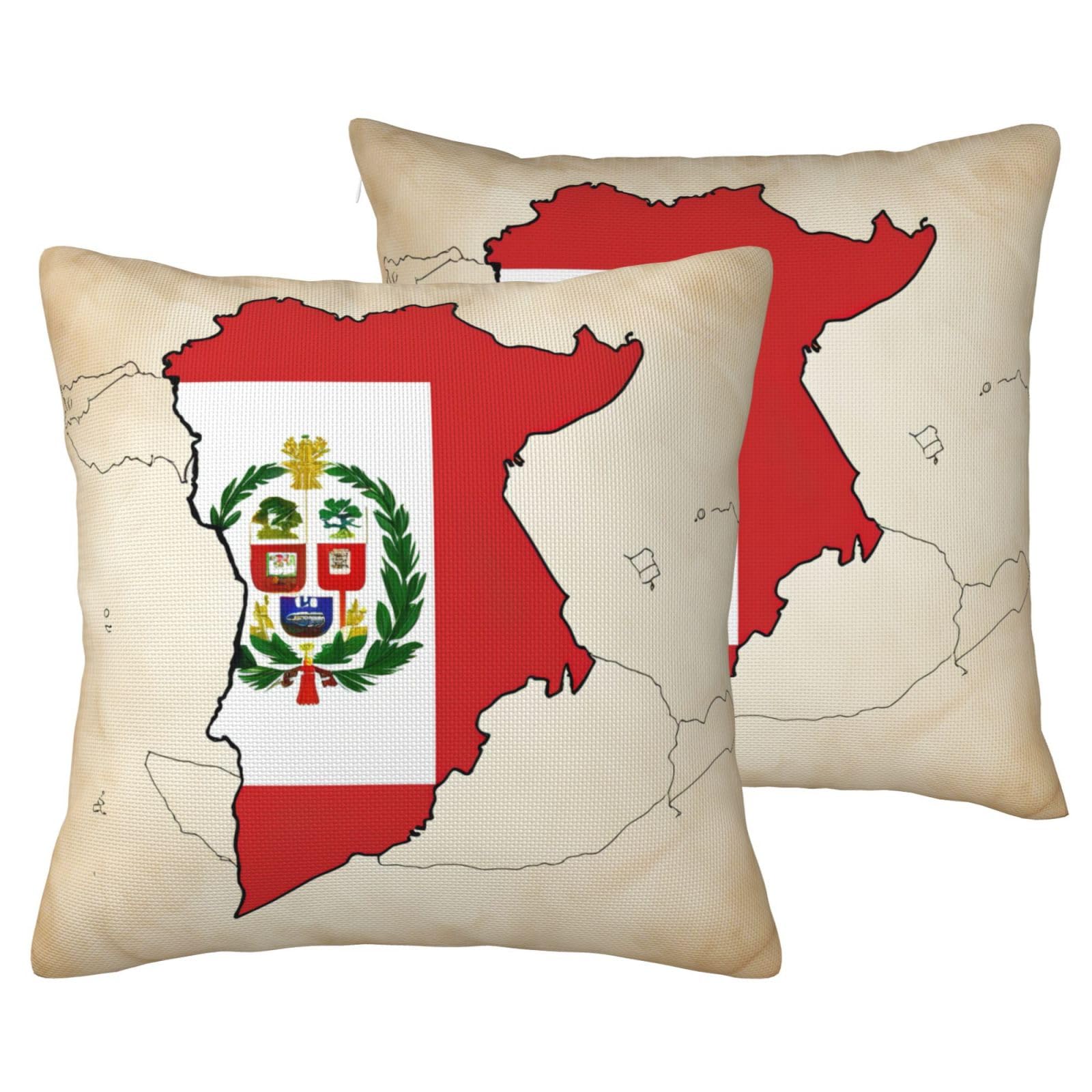 Housses de coussin lin Pérou lot de 2 pour rénover votre canapé