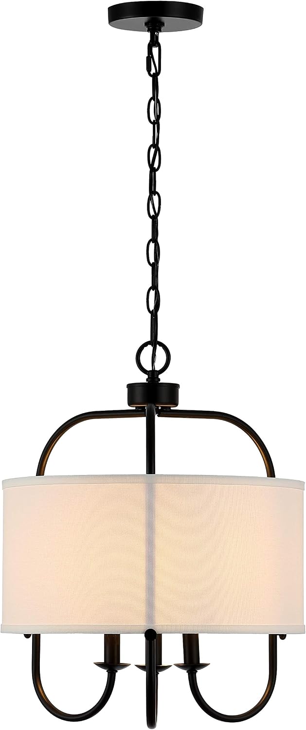 SAFAVIEH Lighting Collection Jemmi 3-Light Brass LED Adjustable Pendant