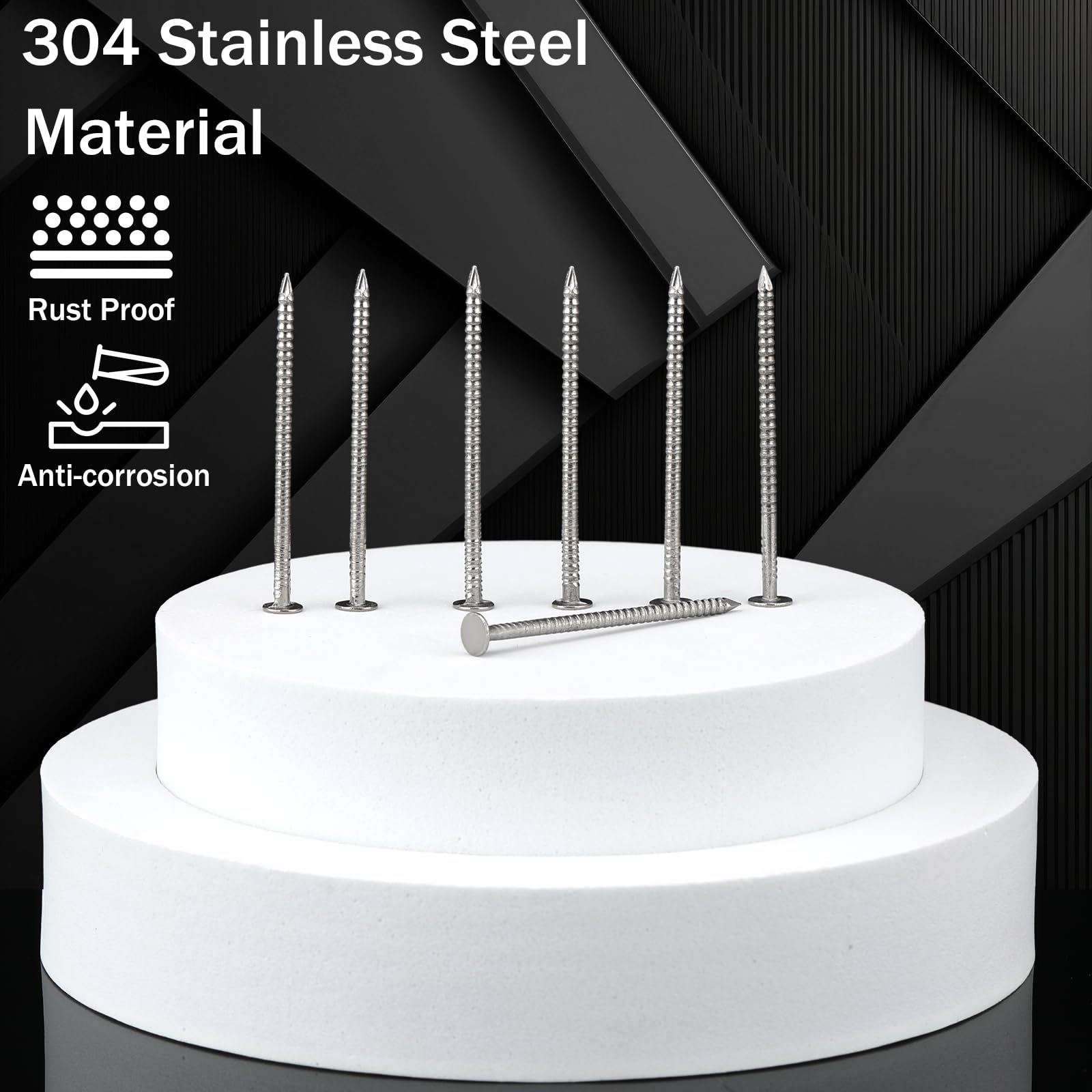 Stainless Steel Roofing Nails - 2 lbs -4 Stainless Steel Roofing Nails - 2 lbs -4