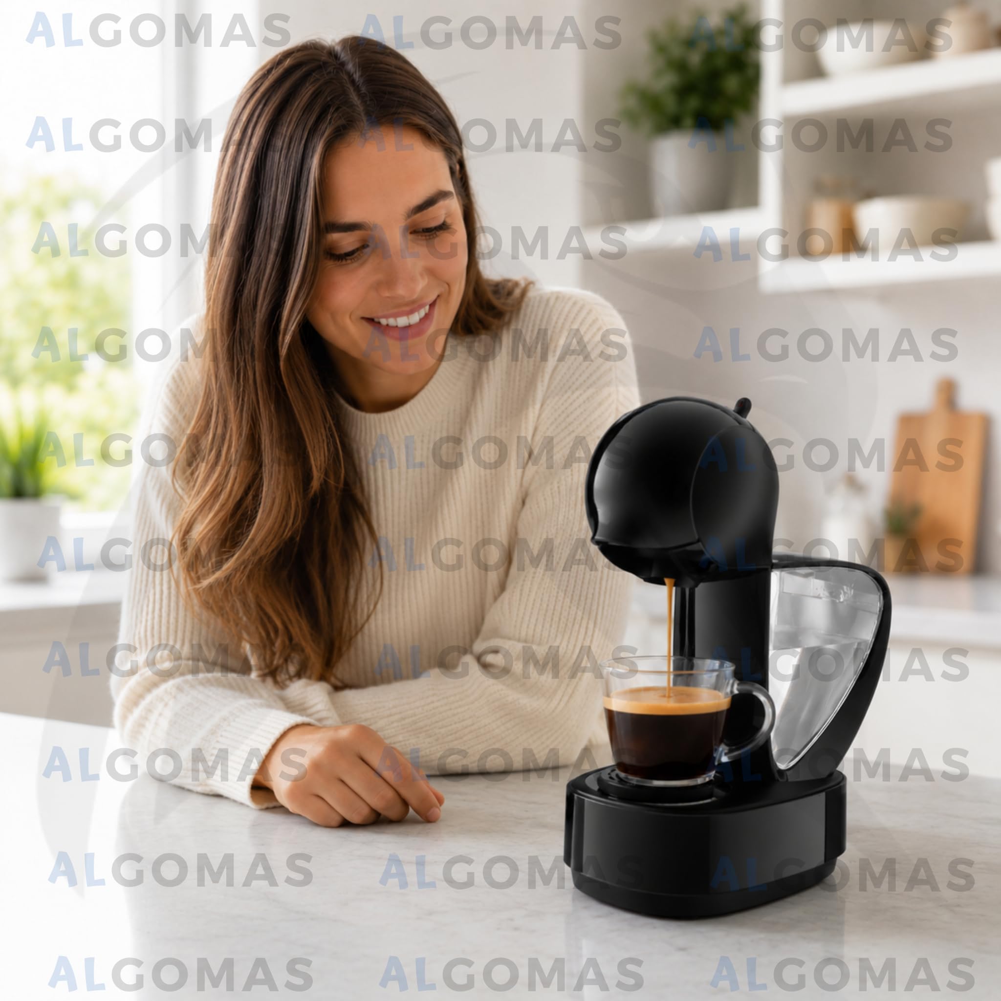 ALGOMAS® Soporte de Cápsulas MS-624560 | Repuesto Compatible con Nescafé Dolce Gusto Infinissima - Portacápsulas Negro para Cafeteras Krups y DeLonghi