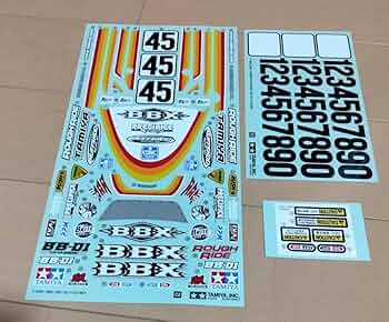 Amazon | タミヤ1/10RC BBX BB-01シャーシ ステッカーセット