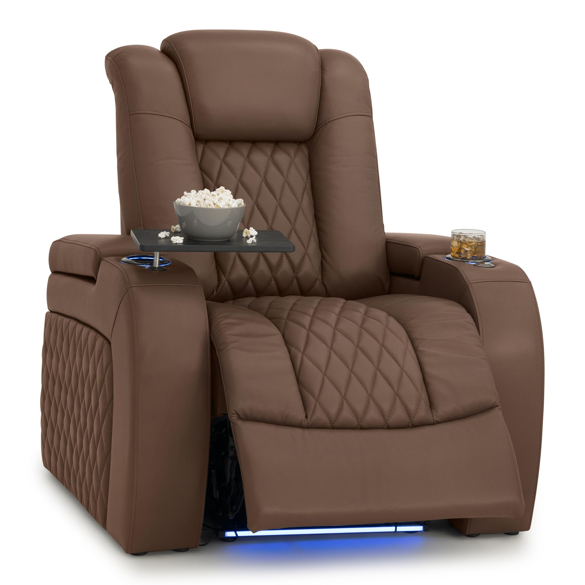 Seatcraft Diamante Home Theater Seating Tobacco Single Recliner