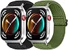 2 Pack Correas de Nylon Elástico Compatibles con Huawei Watch Fit 5/Fit 4/Fit 3, Correa Deportiva Ajustable para Huawei Watch Fit 5 Pro/4 Pro Hombre Mujer 1