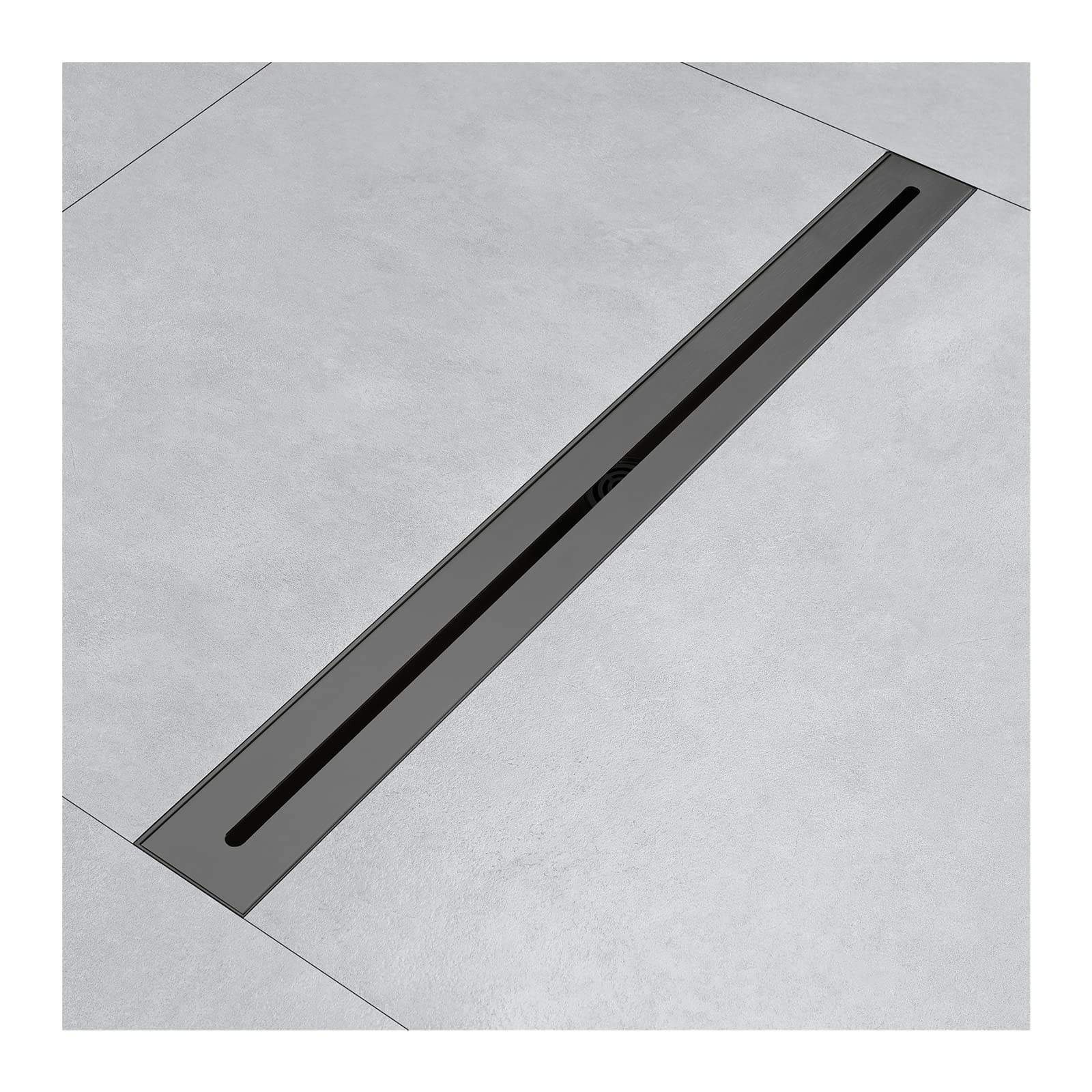 Caniveau de douche en acier inoxydable 304 rectangulaire 61 cm