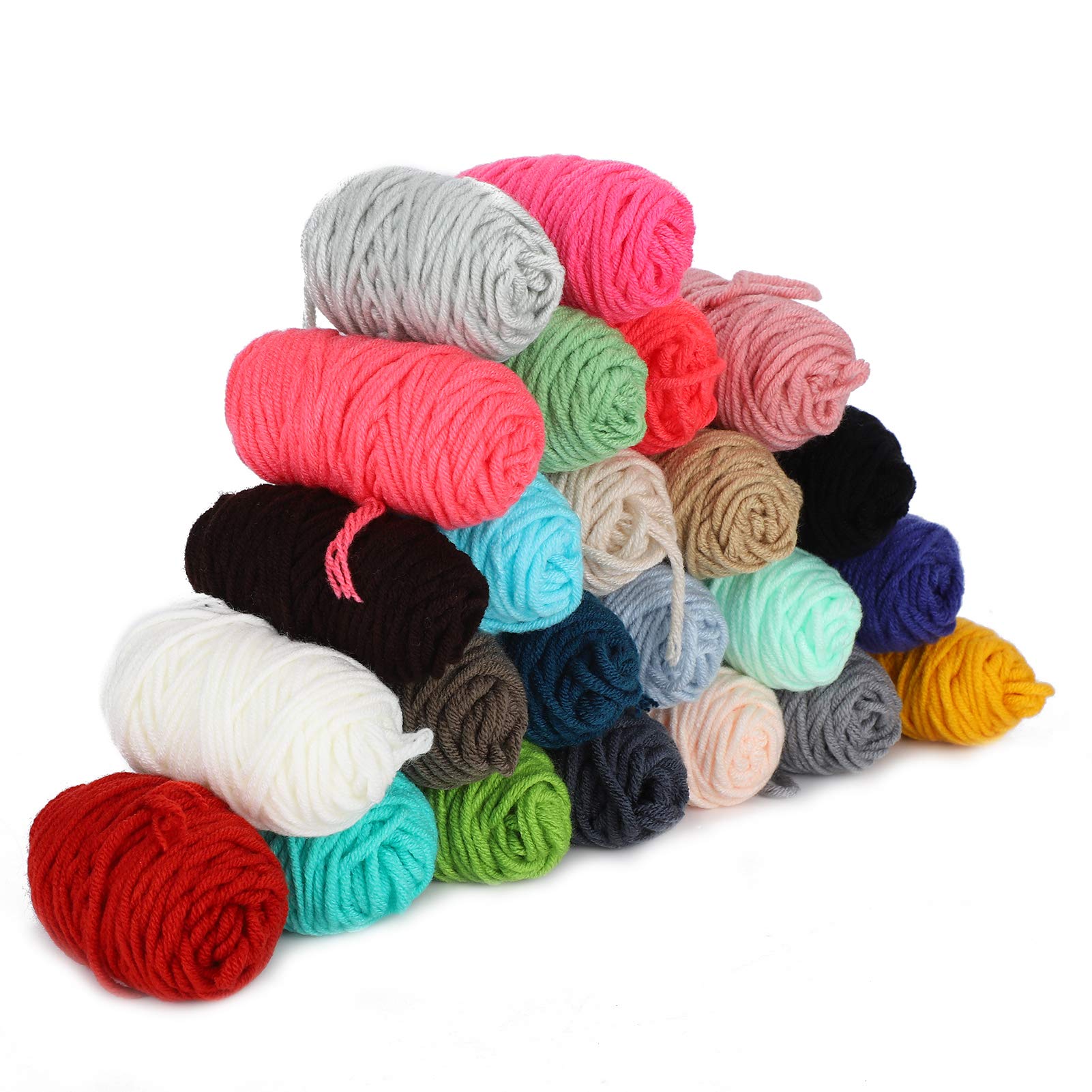 Pompom Maker Kits Fluff Ball Weaver DIY 24 Farben Wollgarn Stricken Handwerk Geschenke