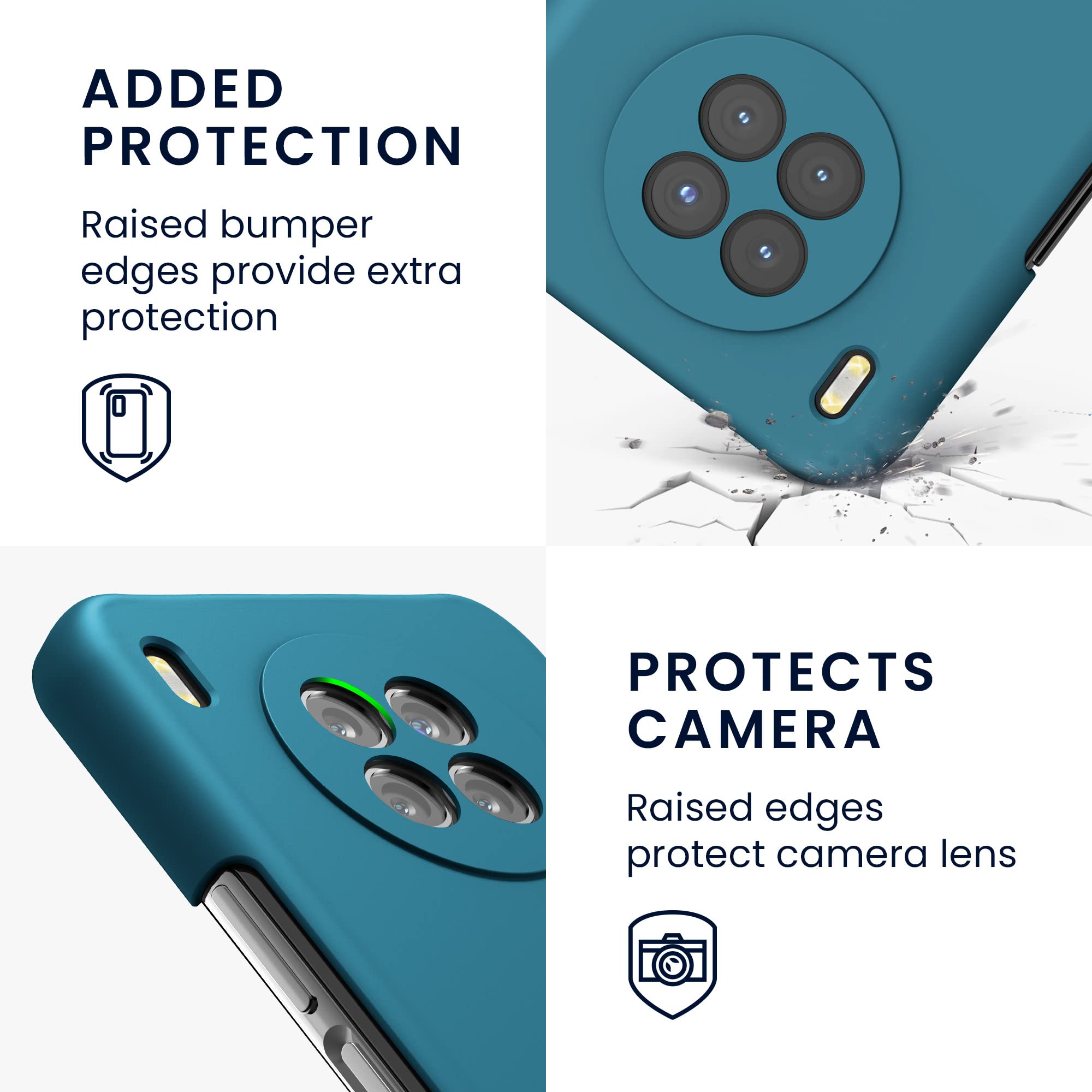 Kwmobile Custodia TPU Morbida Per Huawei Nova 8i, Trasparente Opaca, Antiurto E Antiscivolo, Cover Sottile