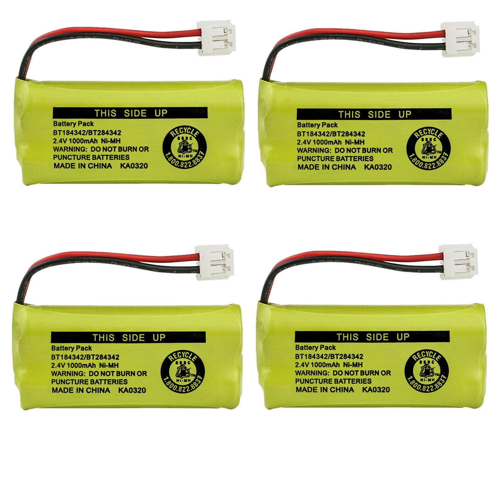 Kastar 4-Pack BT184342 / BT284342 Battery Replacement for B8 B801 B802 B803 B804 K3 K301 K302 K303 K304 K305 L301 L302 L303 L304 L4 L401 L402 L402C L403 L403C L404 L404C L603M P8 S801 S802