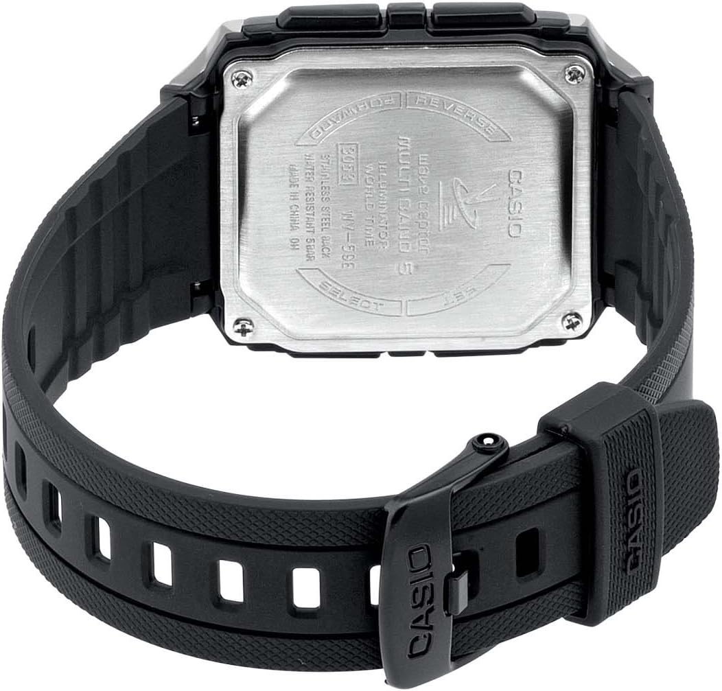 Blaen view of the Casio WV-59E-1AVEF digital watch