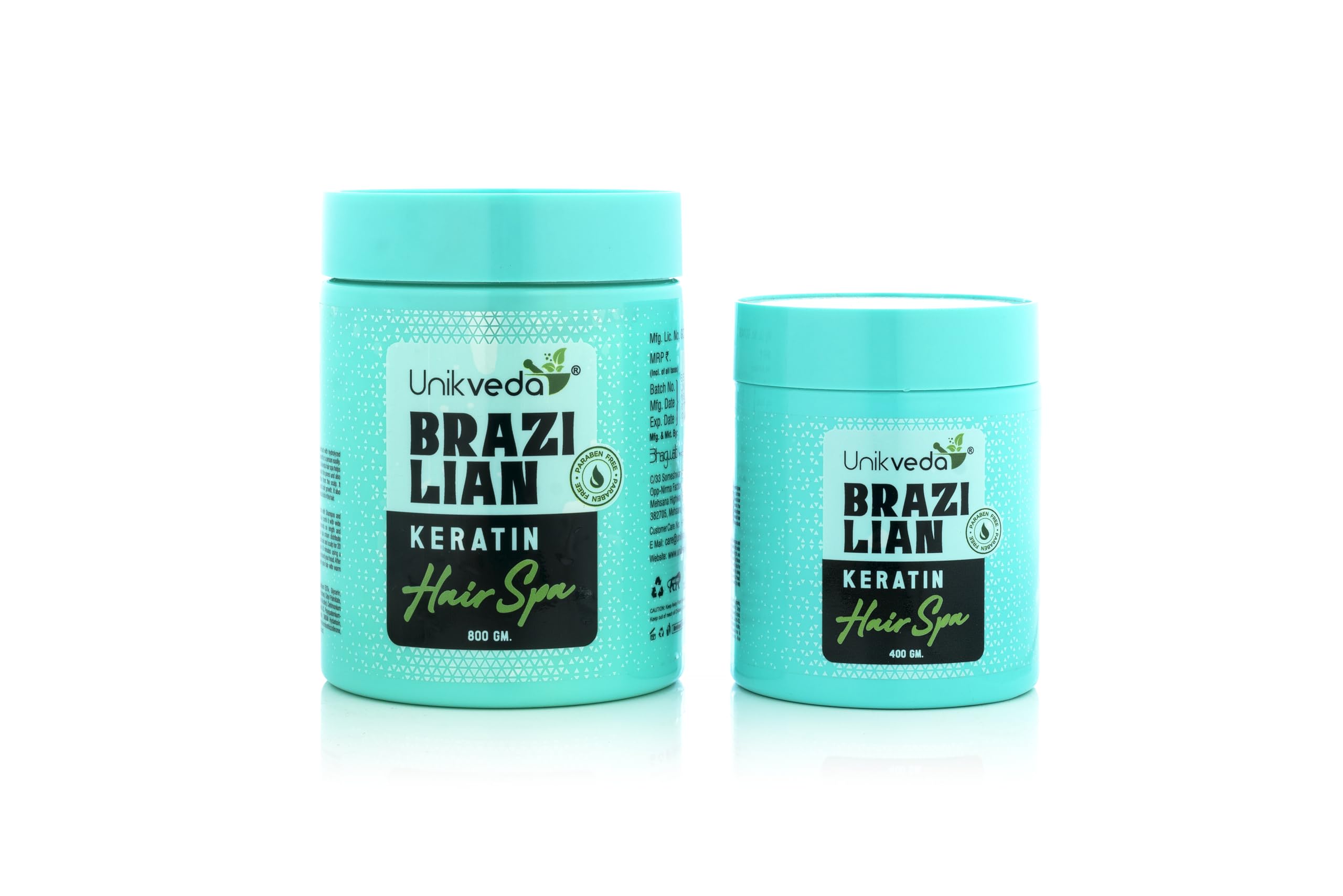 UNIKVEDA Brazalian Keratin Hair Spa with Hydrolyzed Keratin to Boost Hair Growth and Soft and Smooth Hair for Women 400gm 2