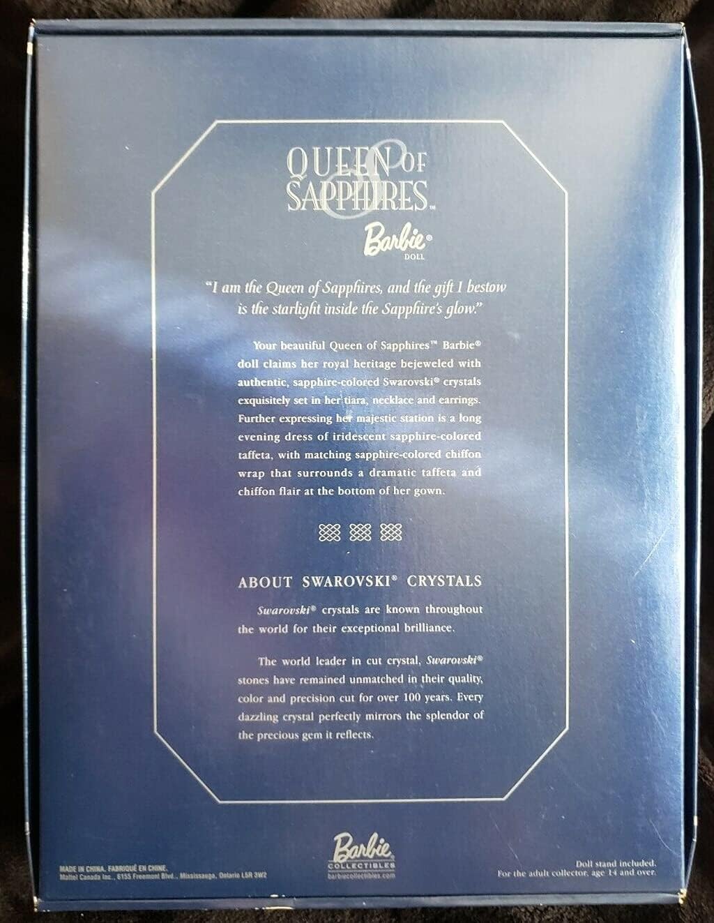 Barbie 2000 Limited Edition Second in The Series Royal Jewels Collection Queen of SAPPHIRES