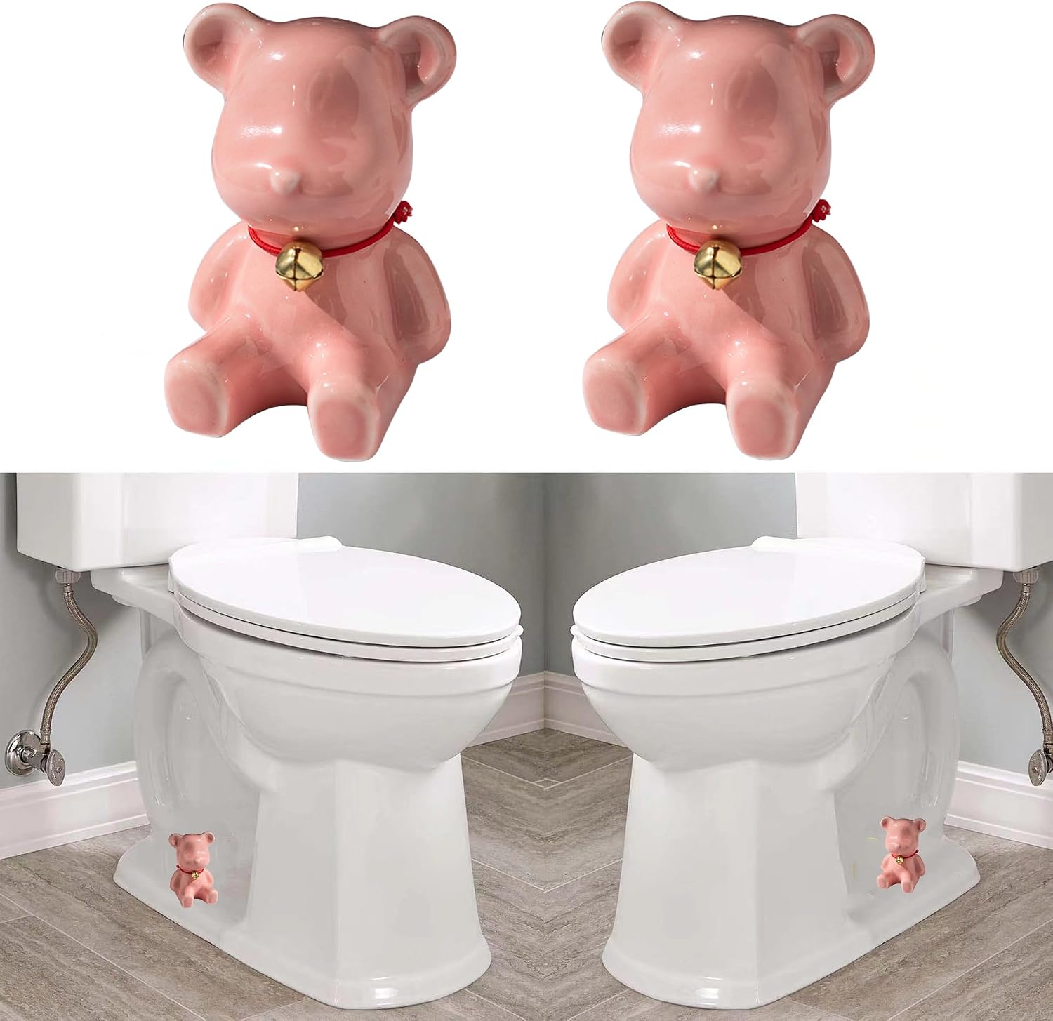 2 Pcs Ceramic Bird Toilet Floor Bolt Caps,Cute Bird Toilet Screw Caps Decorative,Toilet Bolt Figurine,Toilet Bowl Cap Covers,Decorative Bathroom Toilet Bolt Easy Installation(Bird-Blue)