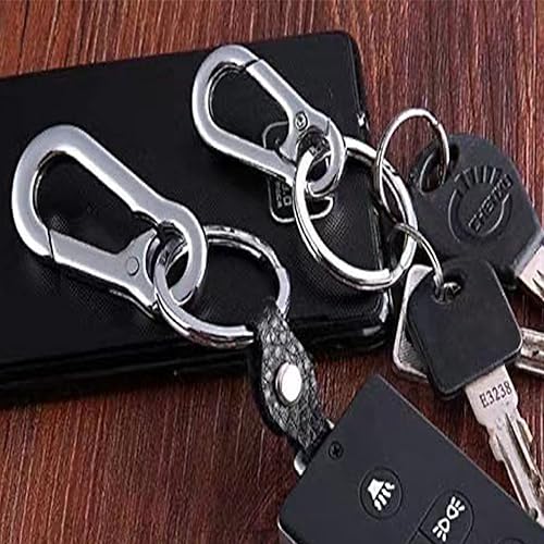 Miniatura 6 de Llavero con clip para llaves Mosquetón de metal Llavero Clip Clips de llaveros Organizador de llavero, llavero anillo