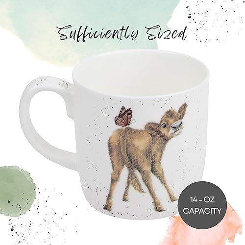 Vista 42 de Royal Worcester Wrendale Designs - Taza de 14 onzas, con ilustración de llama, «Because I'm Worth It with Llama Illustration», taza de animales