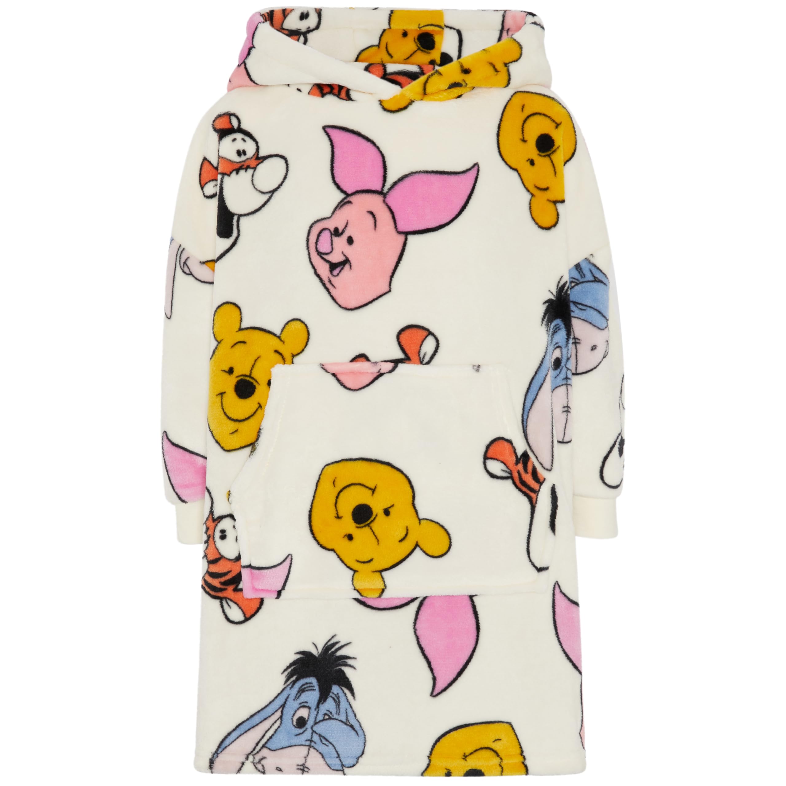 Disney Winnie the Pooh, Eeyore, Piglet & Tigger Oversized Wearable Blanket Hoodie - 5-6 Years 116cm Pink