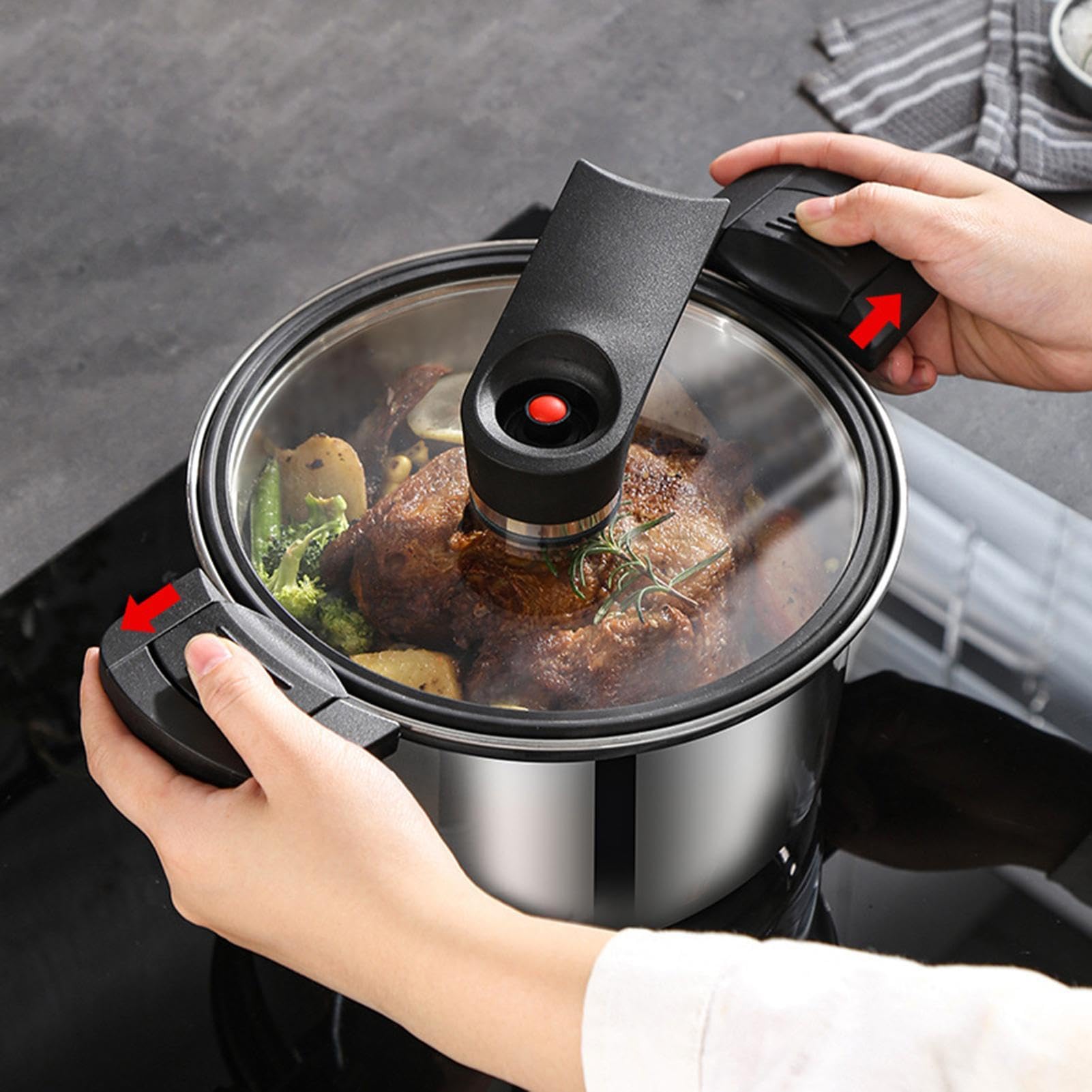 Pentola a Pressione Pentola per Cucina Rapida | Per Cucina Ergonomici E Utensili Da Cucina Per Appassionati Di