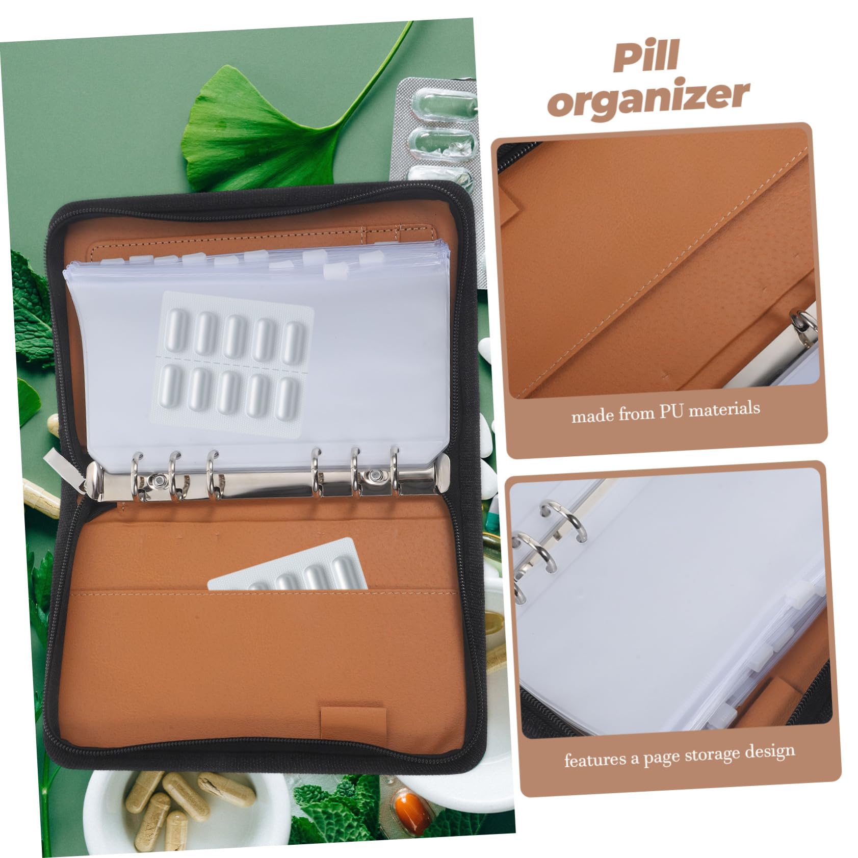 TOPBATHY 5 Juegos De Almacenamiento De Para Organizador De Mensuales Portátil Bolsa Material Medicina De Viaje Organizador De Píldoras De Polivinilo