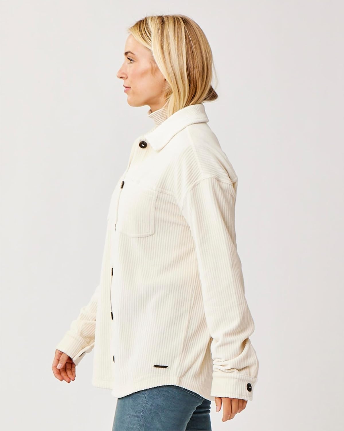 Carve Designs womens Hudson Stretch Cord Shacket - Image 6