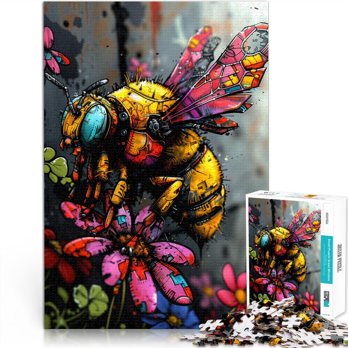 Puzzle per adulti 2000 pezzi api rompicapo puzzle con pezzi completamente ad incastro a forma casuale 70 x 100 cm per bambini di 14 anni